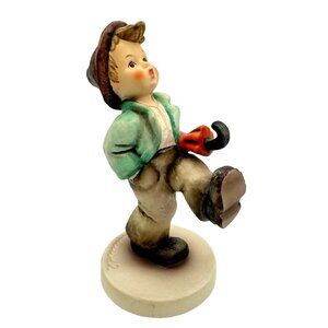 VTG M. I. Hummel Gobel Figurine Happy Traveller Hand painted Porcelain Marked ES